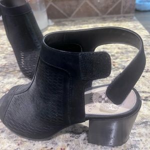 Vince Camuto peep toes size 8 black. Only worn a couple of times.